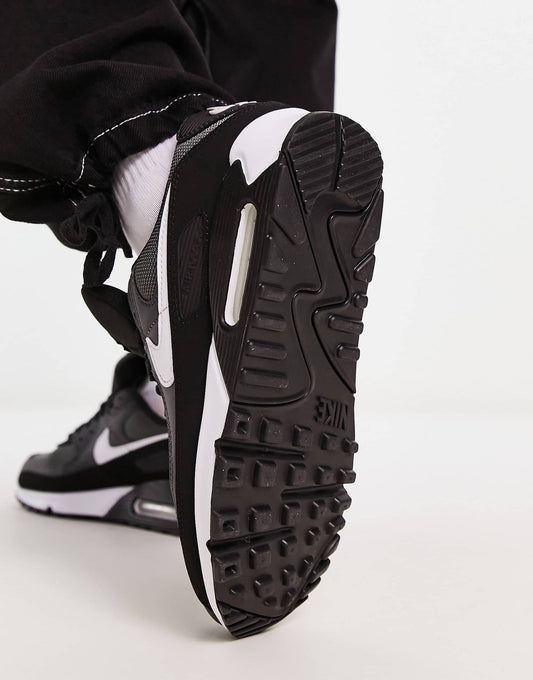 Nike Air Max 90 Recraft trainers in black and white