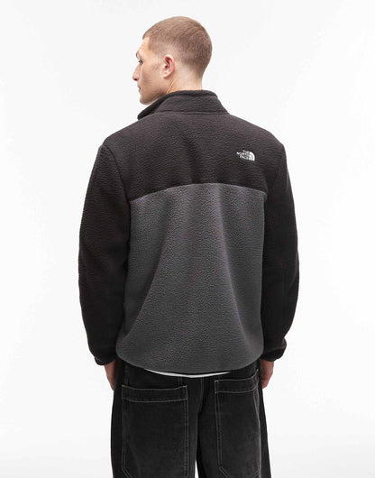 The North Face Yumiori full zip colourblock fleece in grey