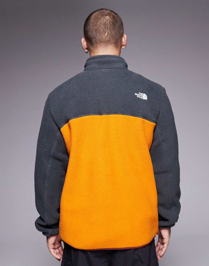 The North Face Yumiori full zip colourblock fleece in orange